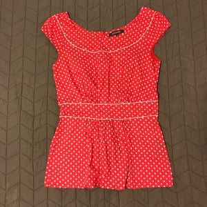Emily & Fin Peplum Shirt - Size Small
